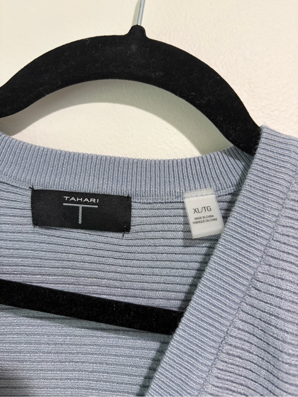 Tahari Ribbed Cardigan Sweater - Picture 3 of 5